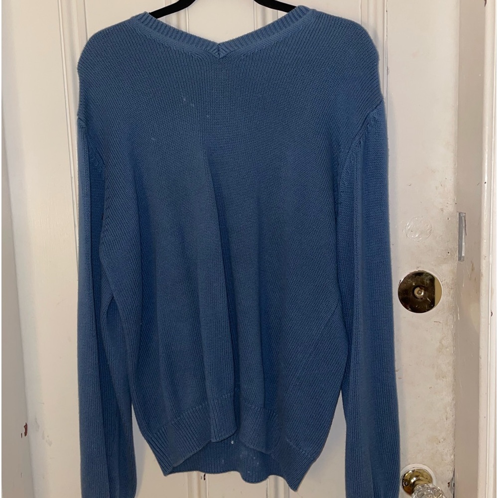 blue cardigan from IZOD
